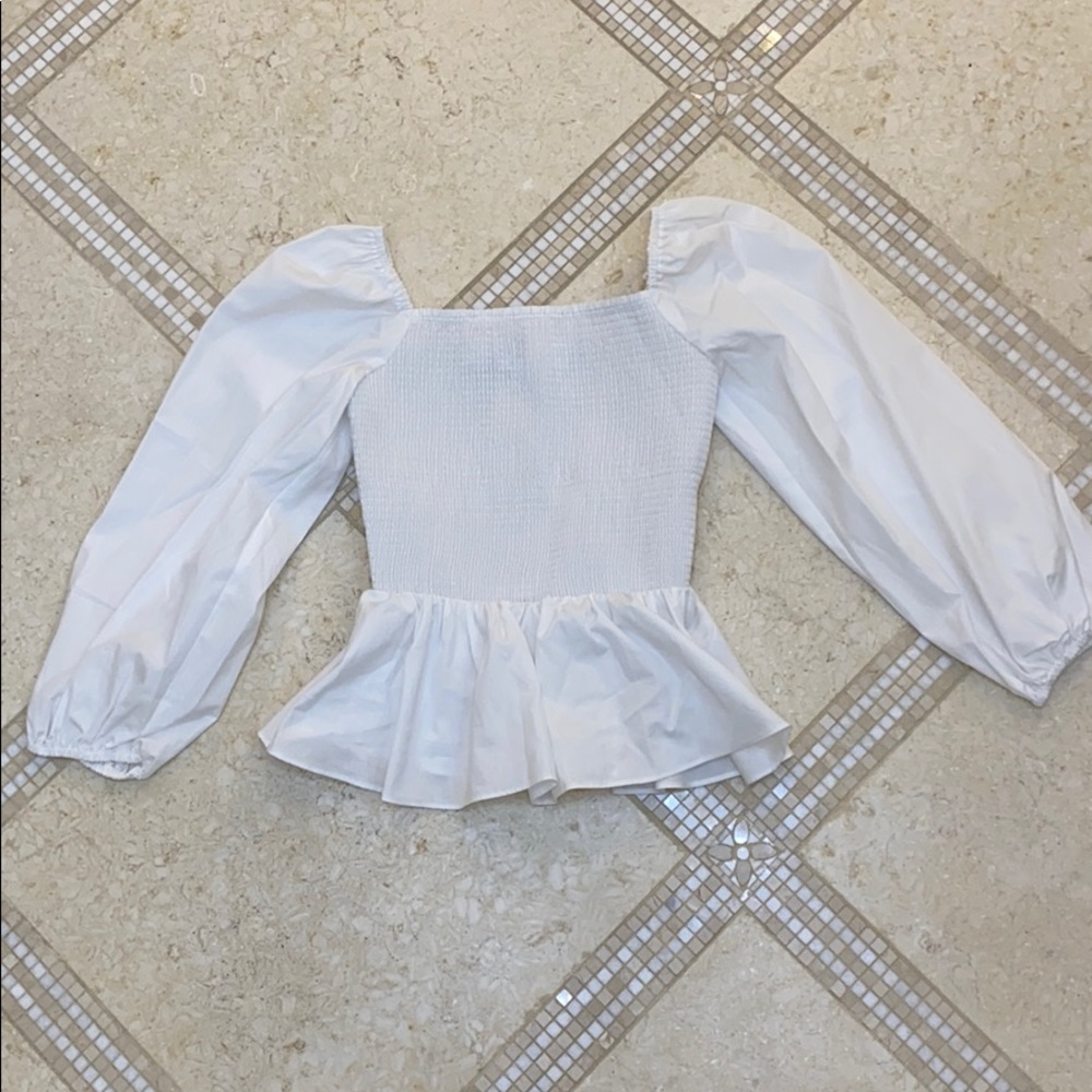 Thomas Mason for J. Crew Peplum Top